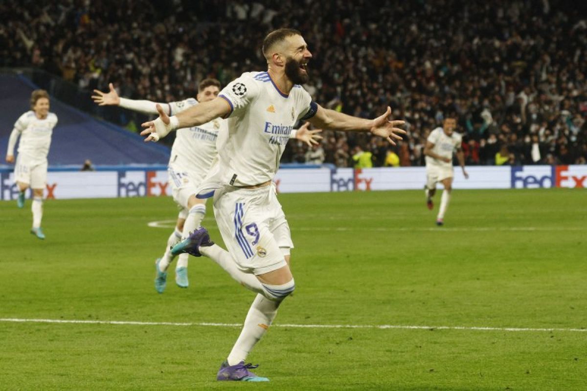 Hattrick Benzema singkirkan PSG dan kirimkan Real Madrid perempat final