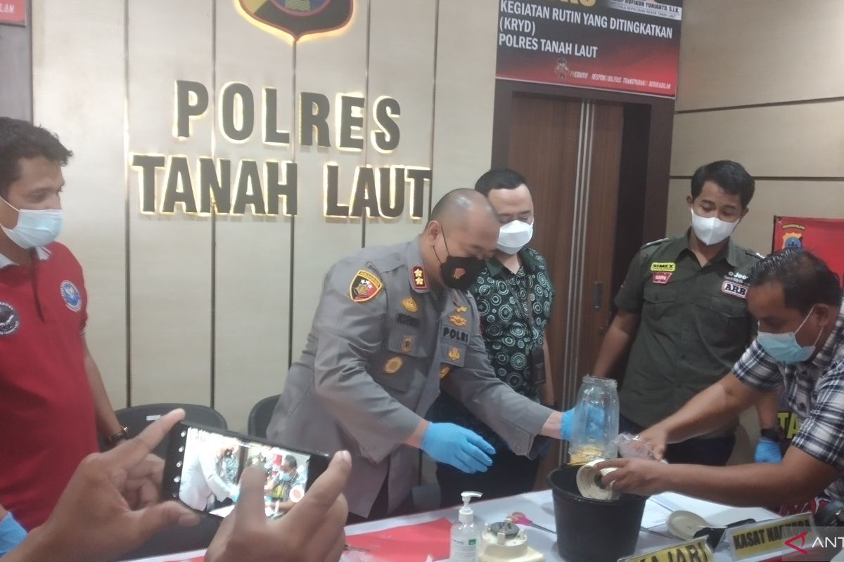 Dalam dua bulan Polres Tanah Laut ungkap 751,89 gram sabu