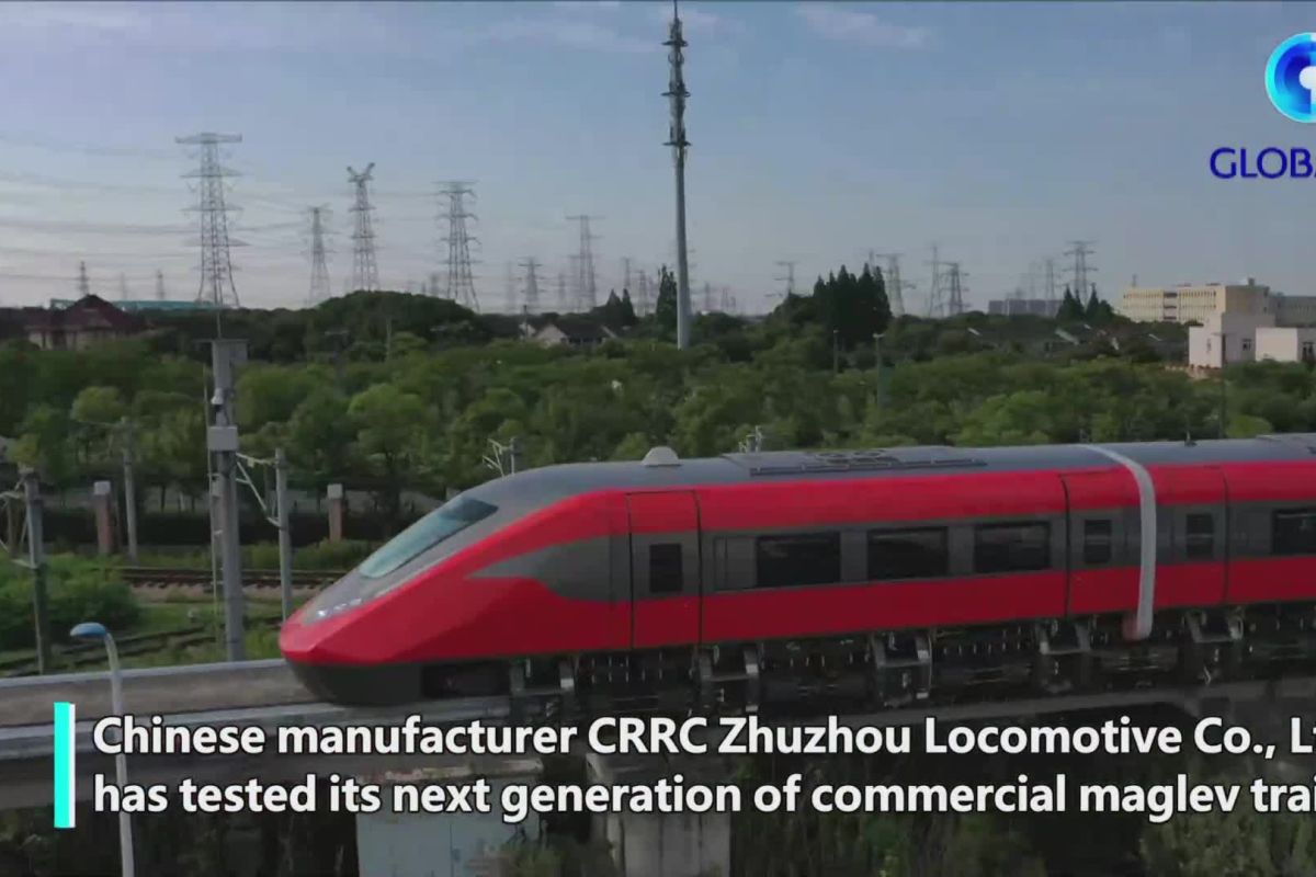 Pabrikan China rampung uji kereta maglev komersial generasi baru