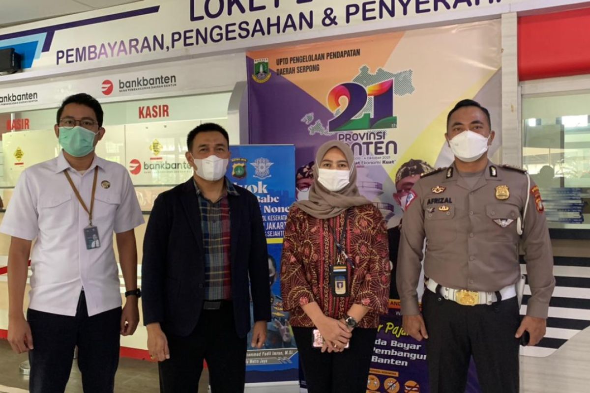 Bank Banten lakukan uji transaksi non tunai di Samsat Serpong