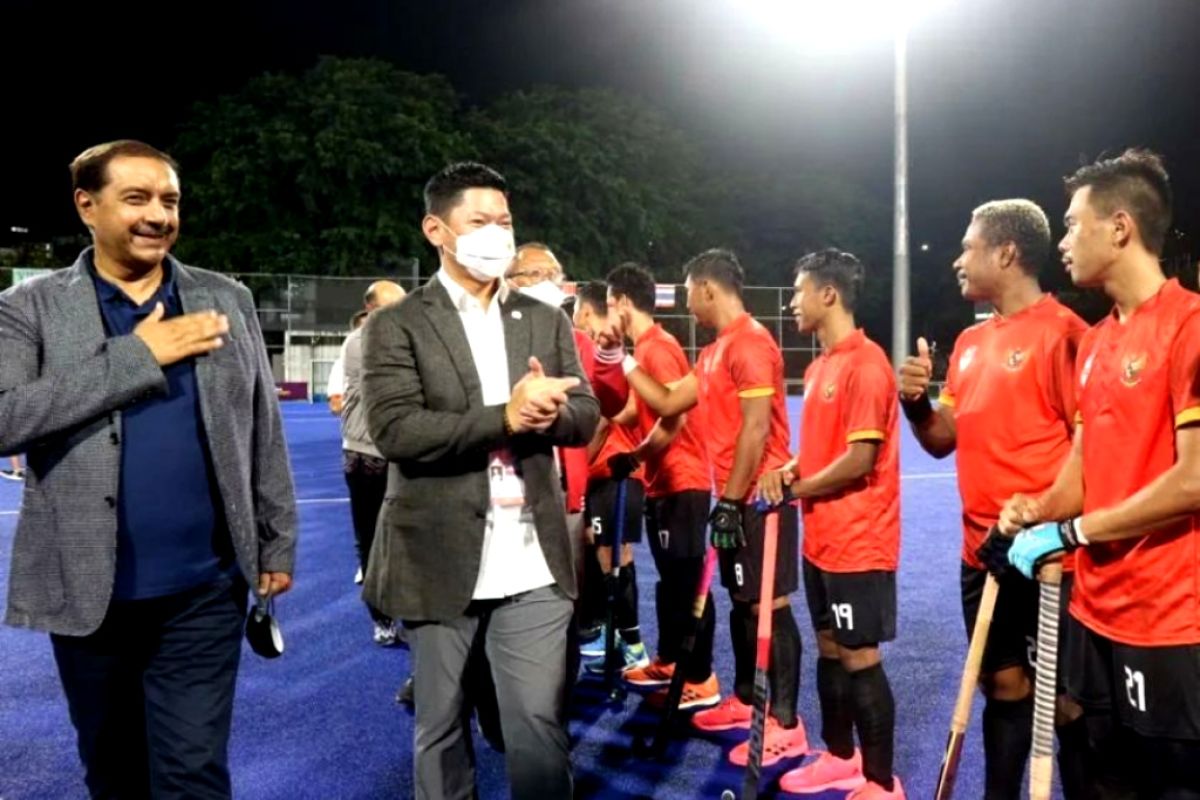 Tim hoki Indonesia kalah telak 1-9 dari Oman di Men's AHF Cup 2022