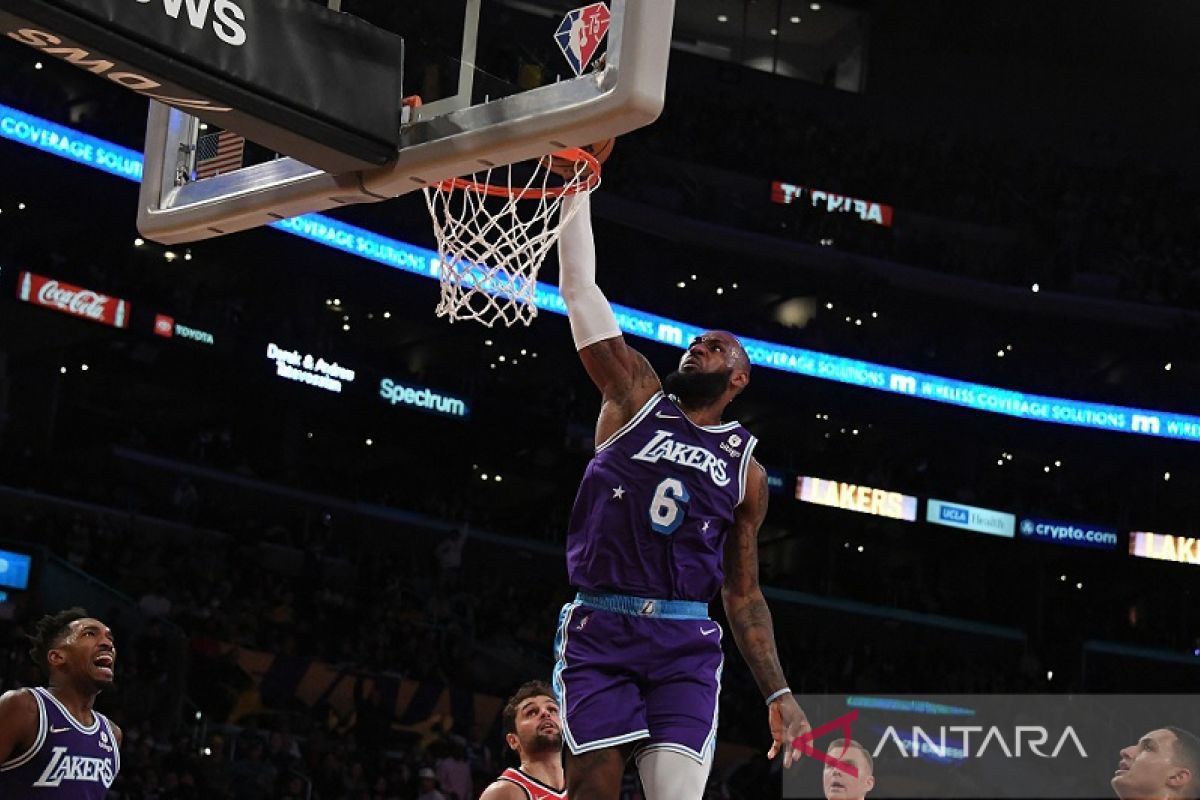 Ringkasan NBA: Pertunjukan LeBron James antar Lakers bekuk Wizards