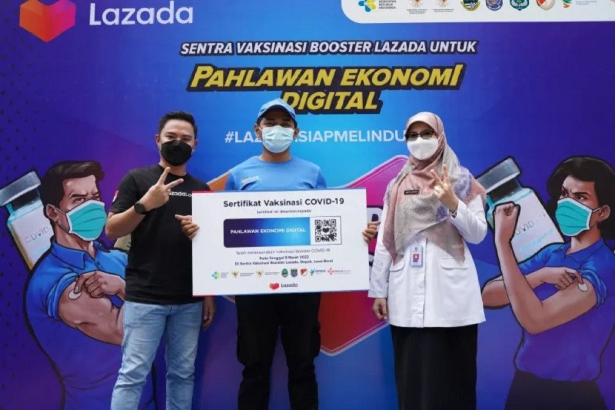 Lazada hadirkan sentra vaksinasi dukung para pahlawan ekonomi digital