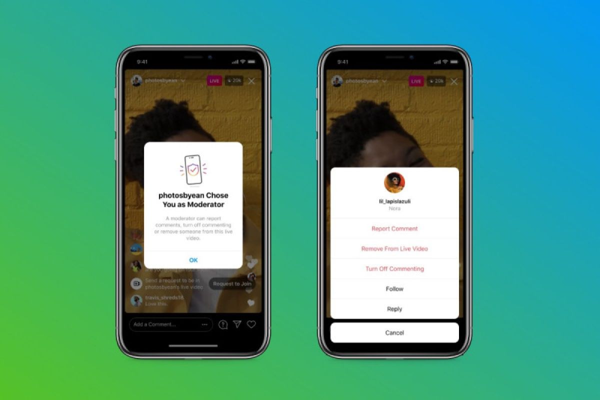 Instagram berikan fitur moderator untuk siaran langsung