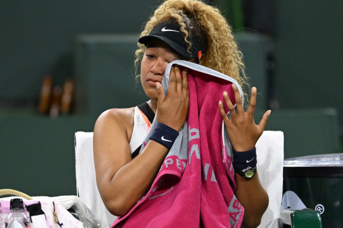 Perjalanan Naomi Osaka di Indian Wells berakhir dengan air mata