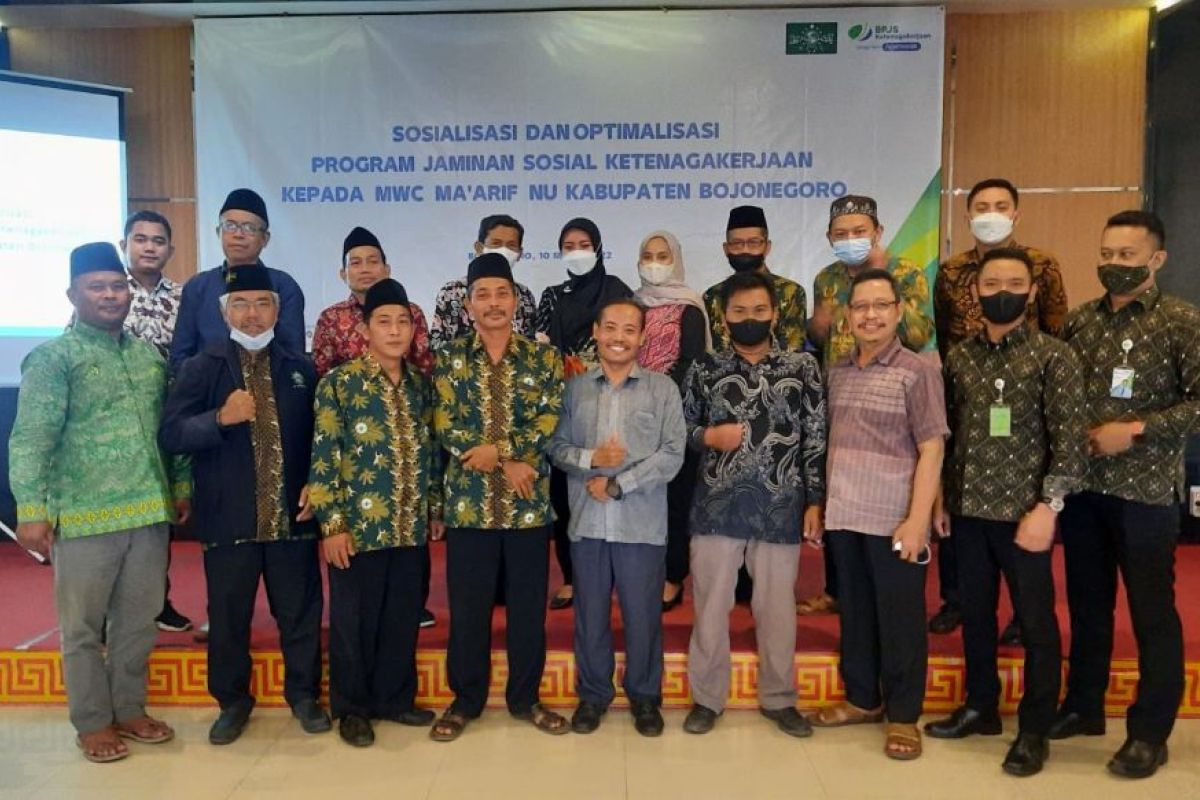 BPJAMSOSTEK Bojonegoro sosialisasikan program ke pengurus Ma'arif NU