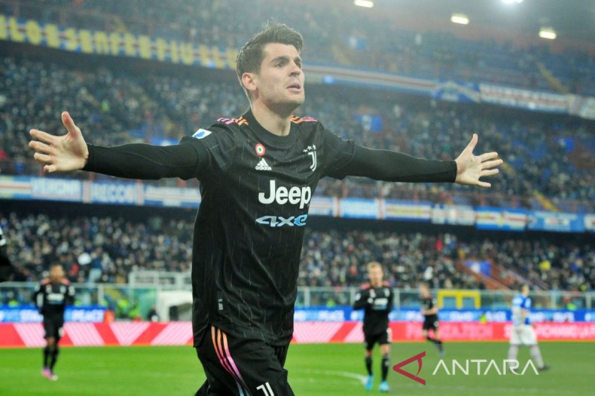 Dua gol Morata bantu Juventus tekuk Sampdoria 3-1