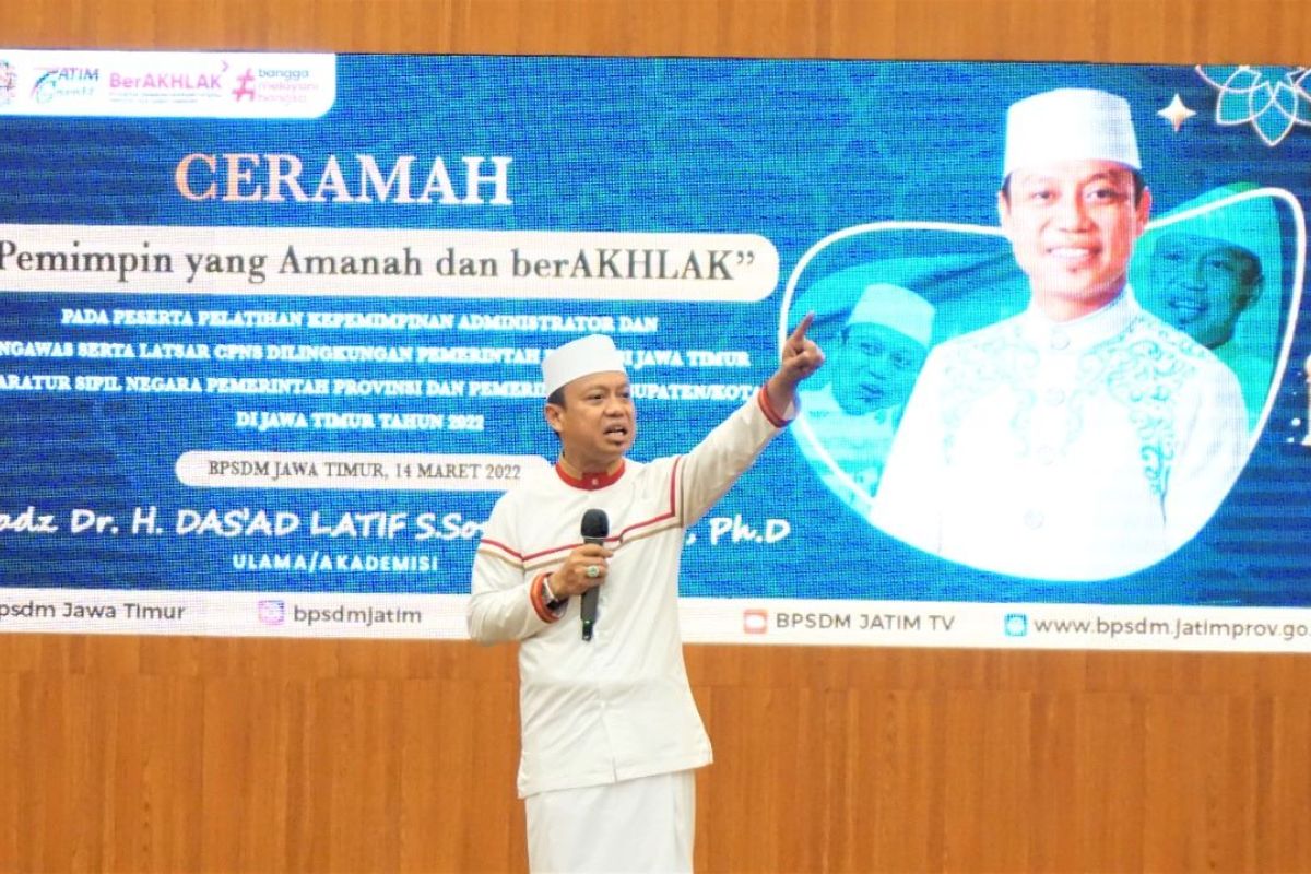 BPSDM Jawa Timur hadirkan ustadz kondang Das'ad Latif di pelatihan ASN