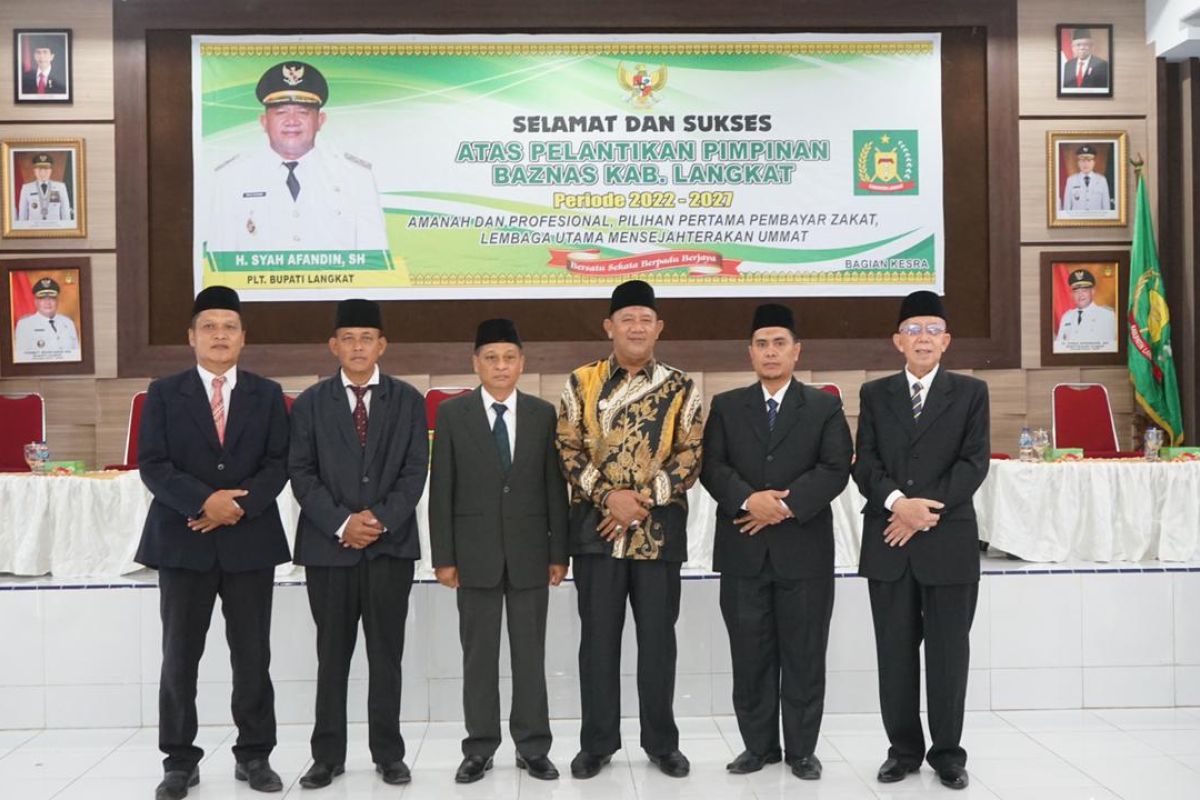 Plt Bupati lantik Baznas Langkat