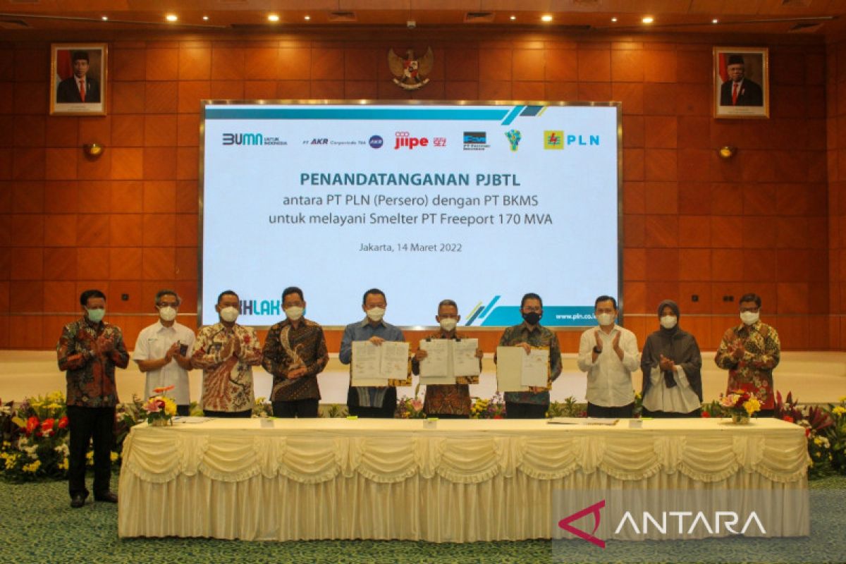 PLN suplai listrik 170 MVA ke fasilitas pengolahan mineral Freeport