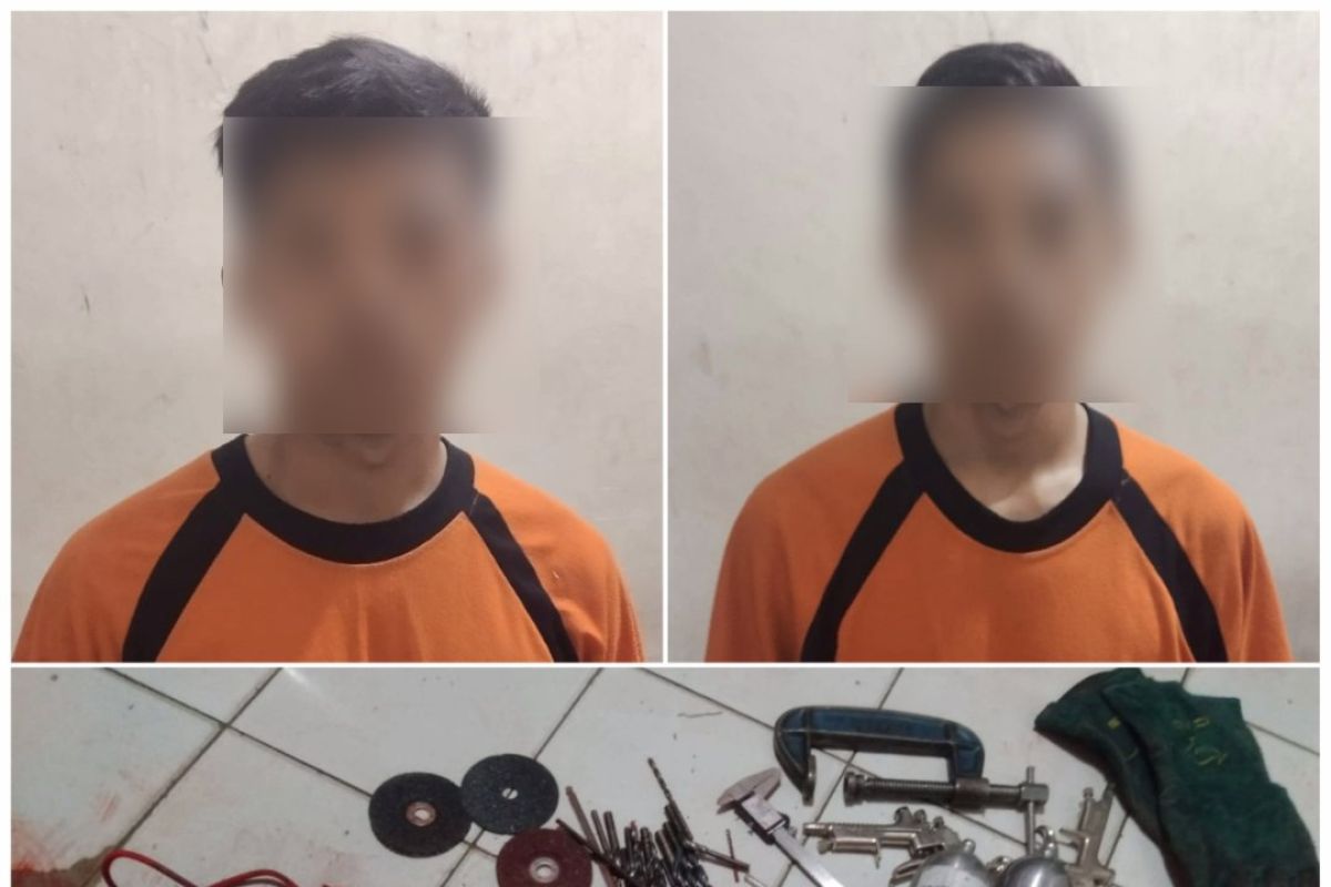 Polisi Sukabumi tangkap dua pelaku pembobol gedung coating mold shop