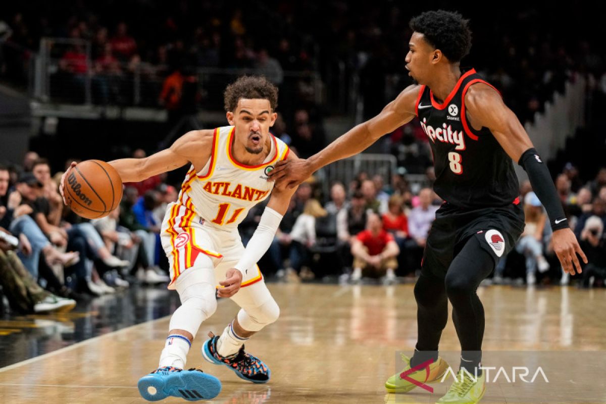 Trae Young bimbing Hawks kalahkan Trail Blazers