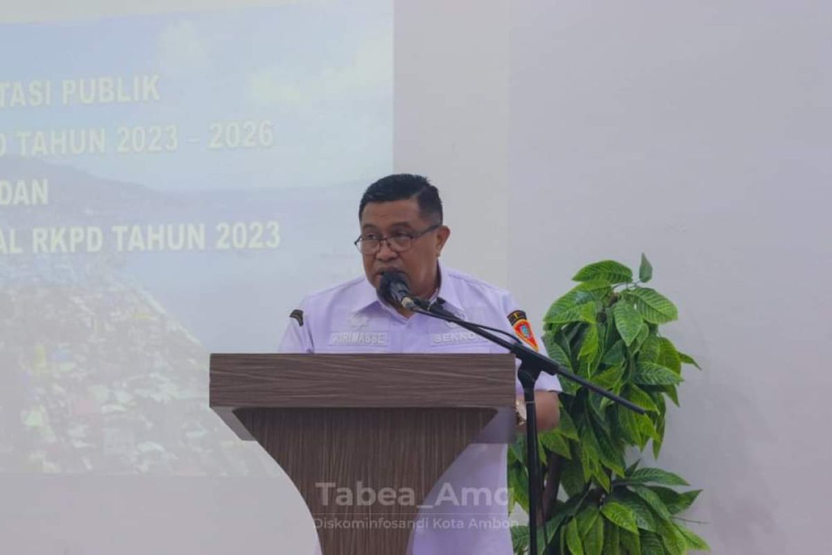 Pemkot Ambon susun Rencana Pembangunan Daerah 2023-2026