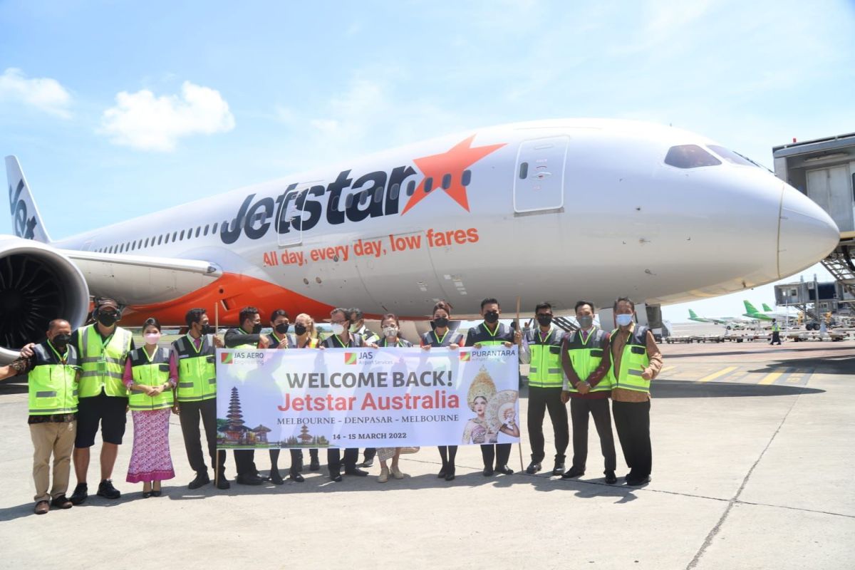 Bandara Ngurah Rai Bali layani Jetstar Airways rute perdana Melbourne Australia