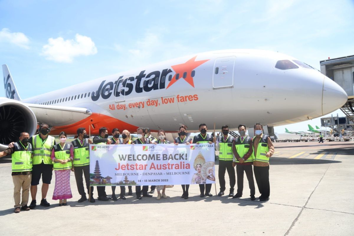 Bandara Ngurah Rai Bali layani Jetstar Airways rute perdana Melbourne