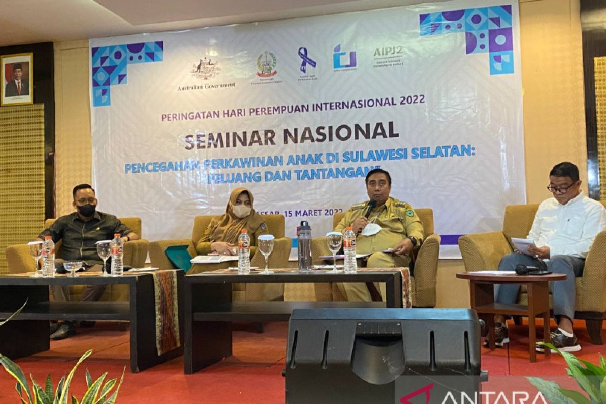 Sulsel target turunkan angka pernikahan anak hingga tersisa 8,74 persen