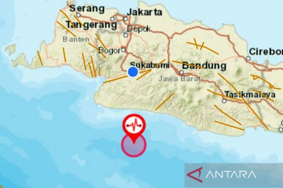 BMKG catat gempa 5,5 M dirasakan di Sukabumi hingga Jakarta