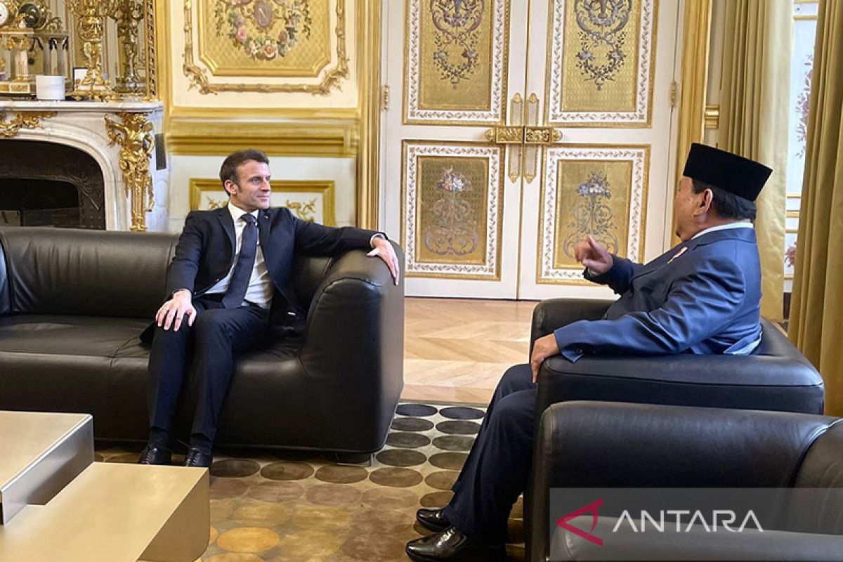 Menhan Prabowo-Presiden Prancis bertemu bahas kelanjutan kerja sama