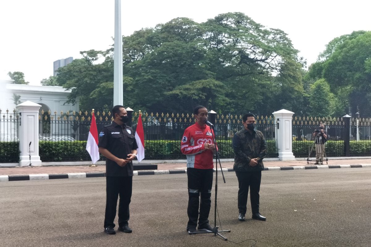 Presiden Jokowi lepas Parade MotoGP di Jakarta