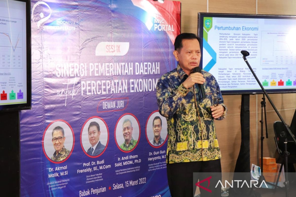 Bupati Tapin bicara visi misi di Program Indonesia Visionary Leader Season IX
