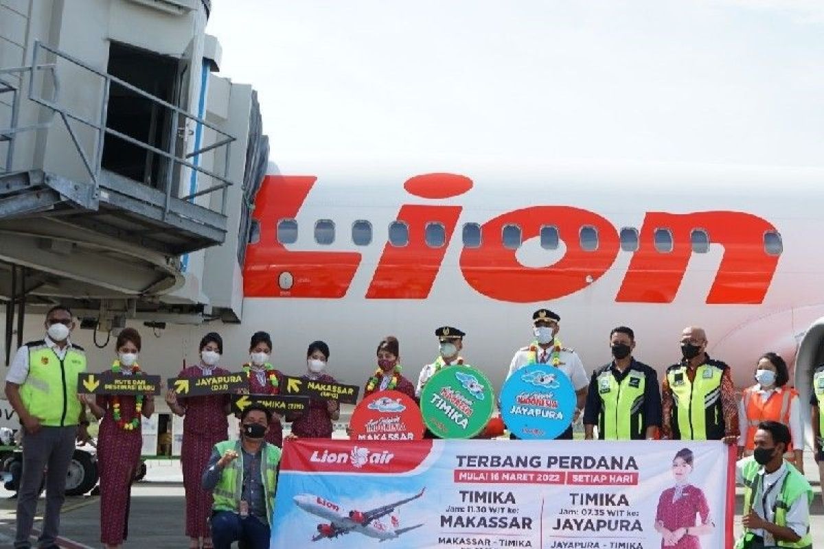 Maskapai Lion Air buka rute penerbangan Timika-Jayapura