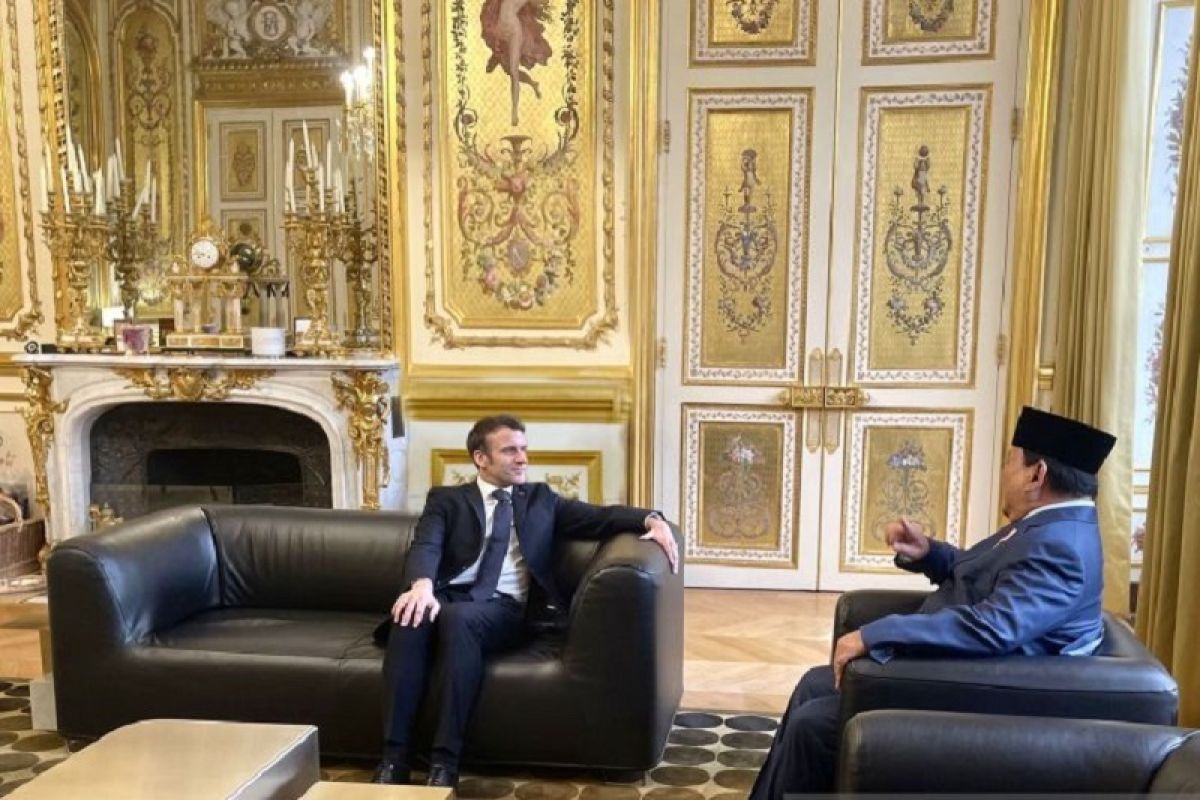 Menhan Prabowo-Presiden Prancis bertemu bahas kelanjutan kerja sama pertahanan