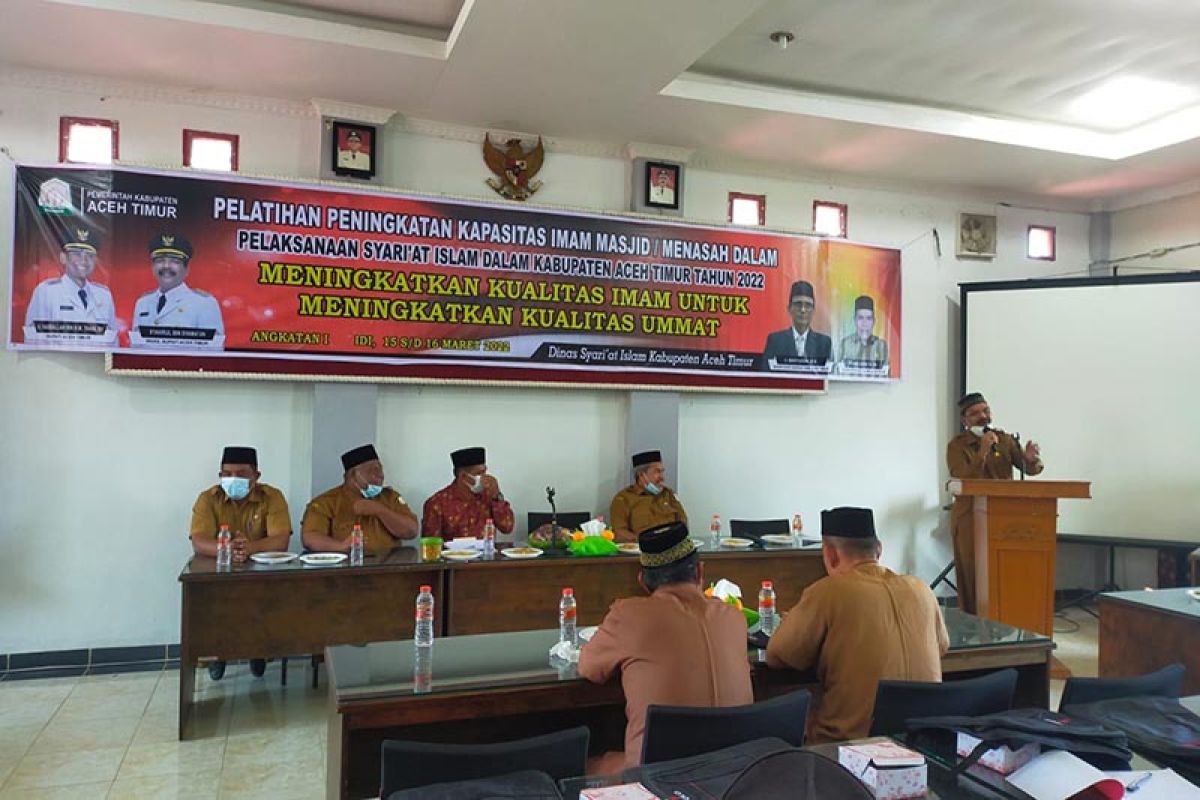 Pemkab Aceh Timur minta imam masjid bersinergi menjaga aqidah masyarakat