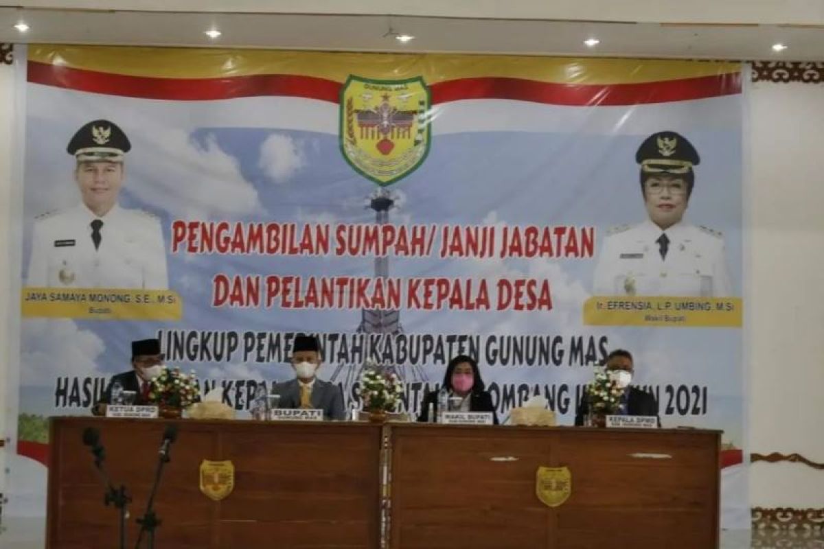 Berikut upaya Pemkab Gumas agar kades mampu jalankan tupoksi