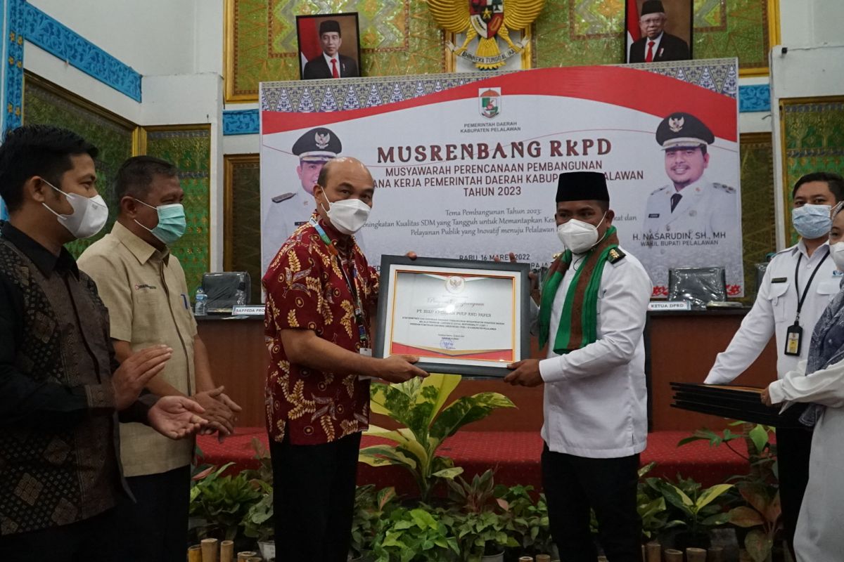 Lagi, RAPP terima penghargaan CSR terbaik 2021 dari Pemkab Pelalawan