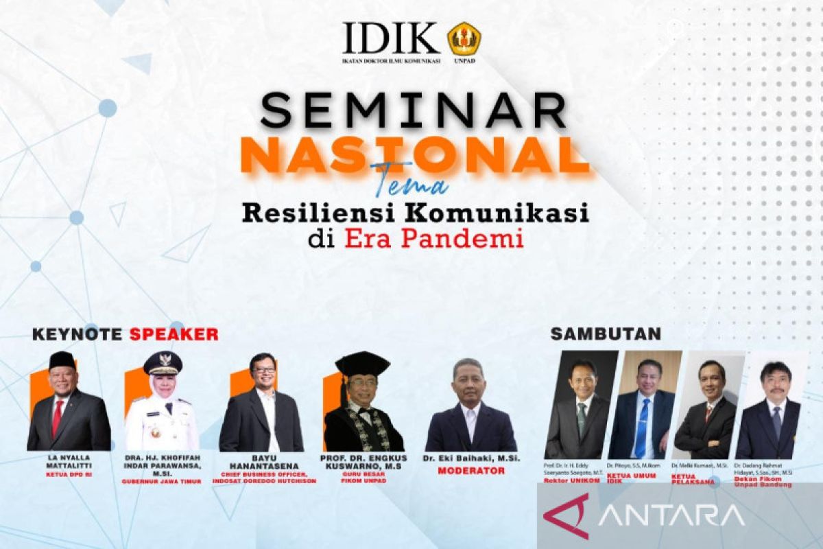 IDIK gelar seminar nasional resiliensi komunikasi di era pandemi