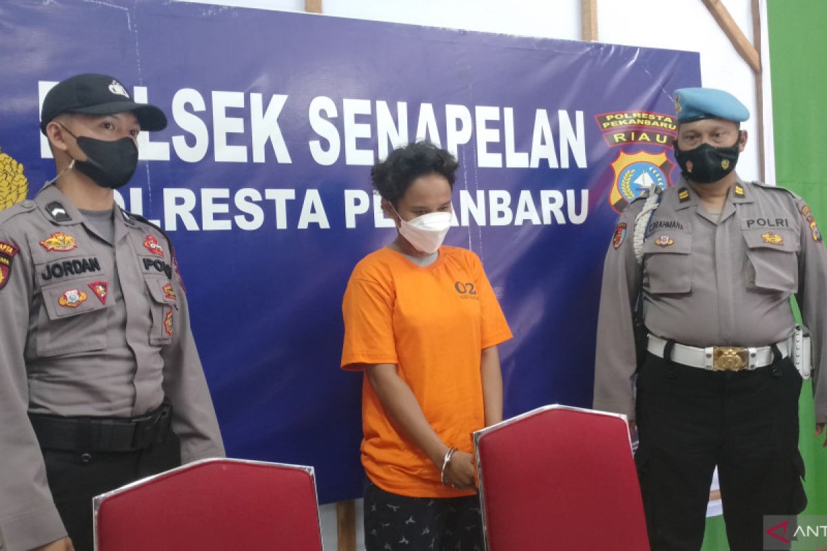Tawarkan sabu ke polisi di Pekanbaru, begini nasib ibu satu anak ini