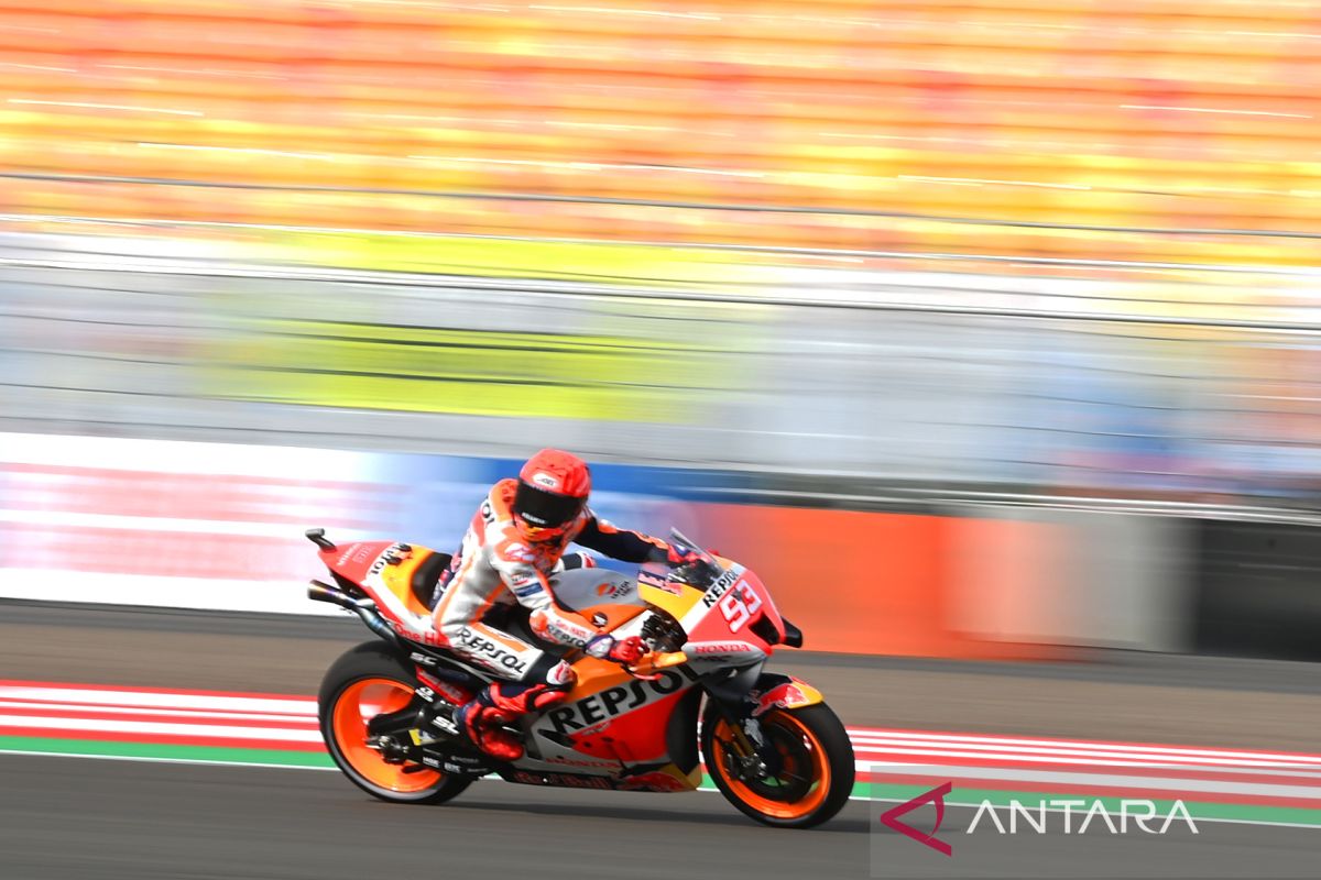 Marquez kuasai FP3 di kondisi setengah basah Sirkuit Mandalika