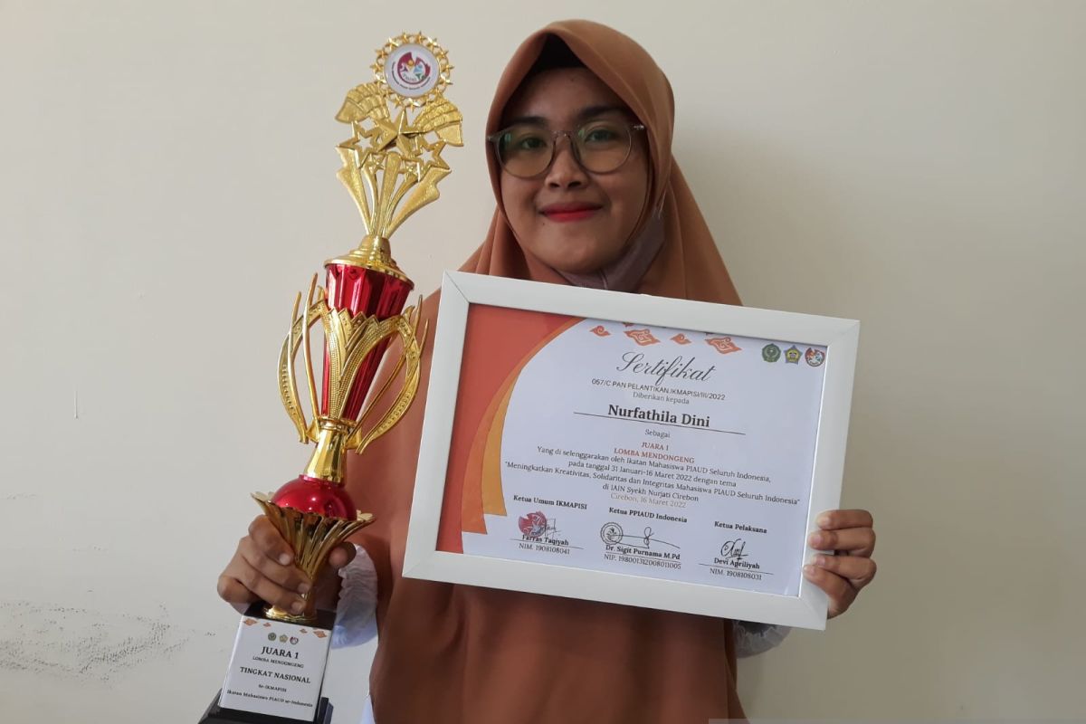 Mahasiswi UIN Palu sabet juara satu lomba dongeng nasional