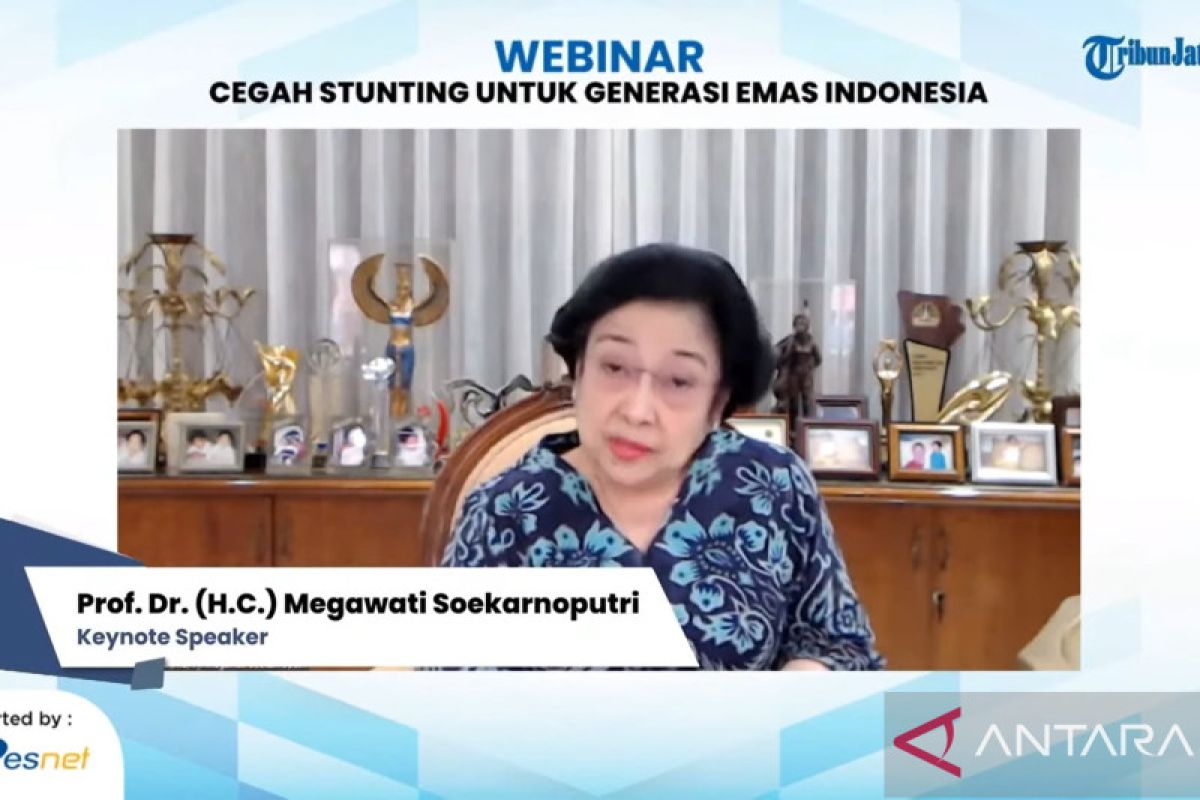Megawati: Perempuan bertanggung jawab atas terjadinya kekerdilan anak