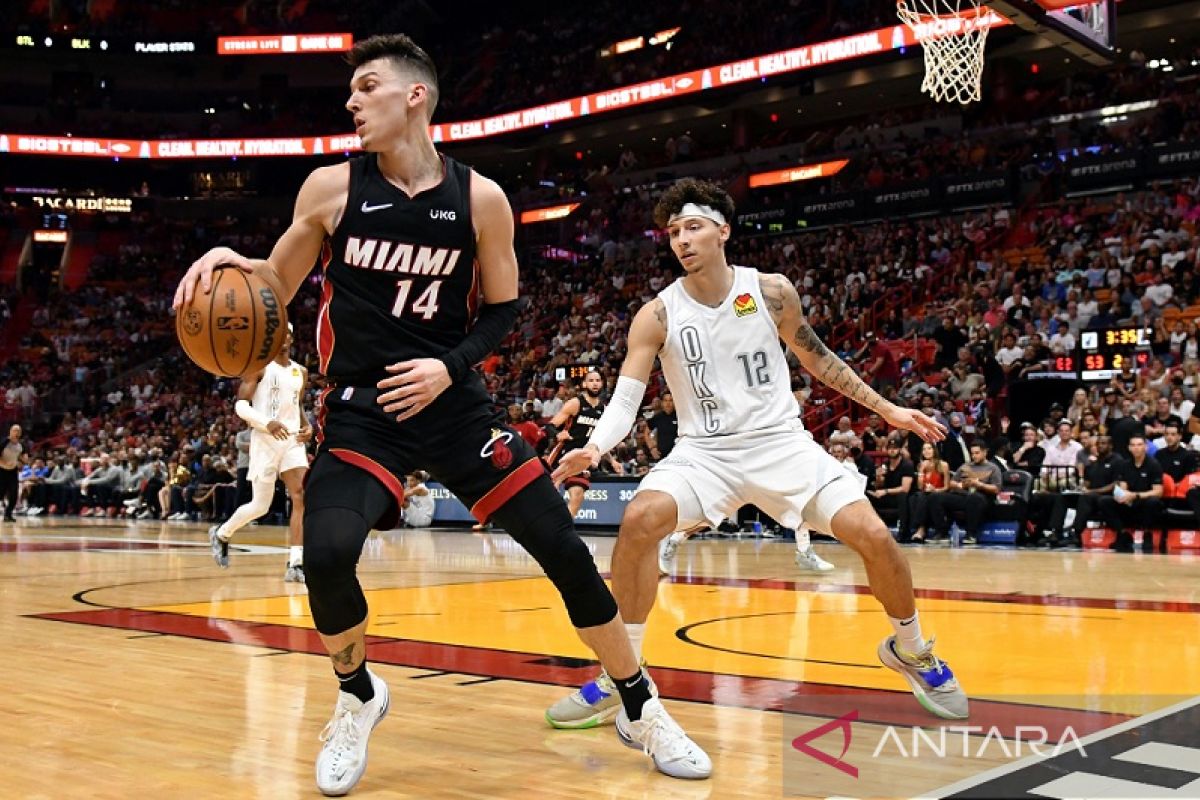 Tyler Herro bimbing Heat paksa Thunder telan tujuh kekalahan beruntun