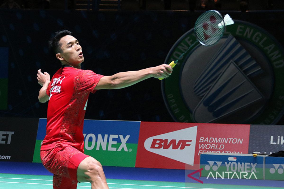 Dua tunggal putra Jonatan dan Ginting ke perempat final Swiss Open 2022 melalui rubber game