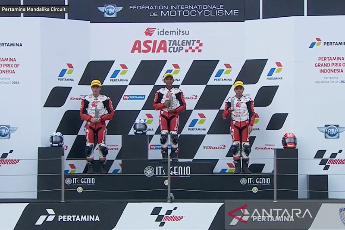 Pebalap muda Indonesia raih podium di race pertama IATC Mandalika