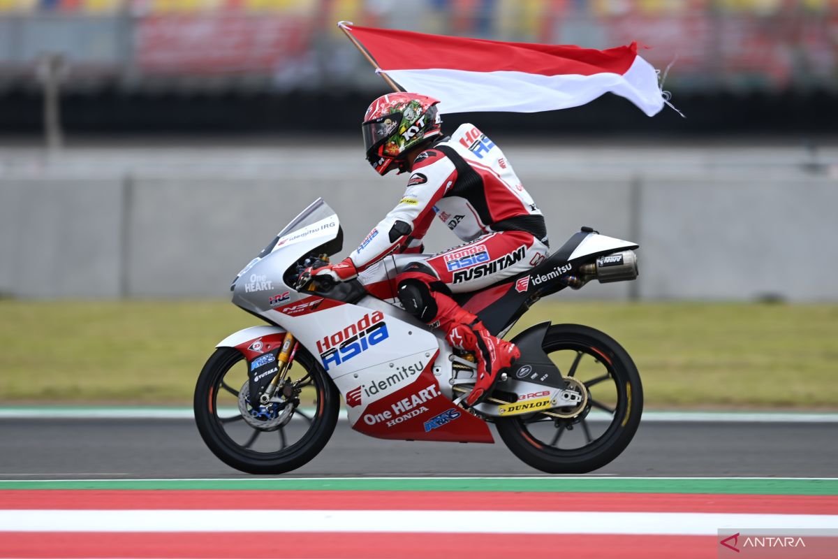 Pebalap Indonesia Mario Aji impresif amankan start P2 di Portugal