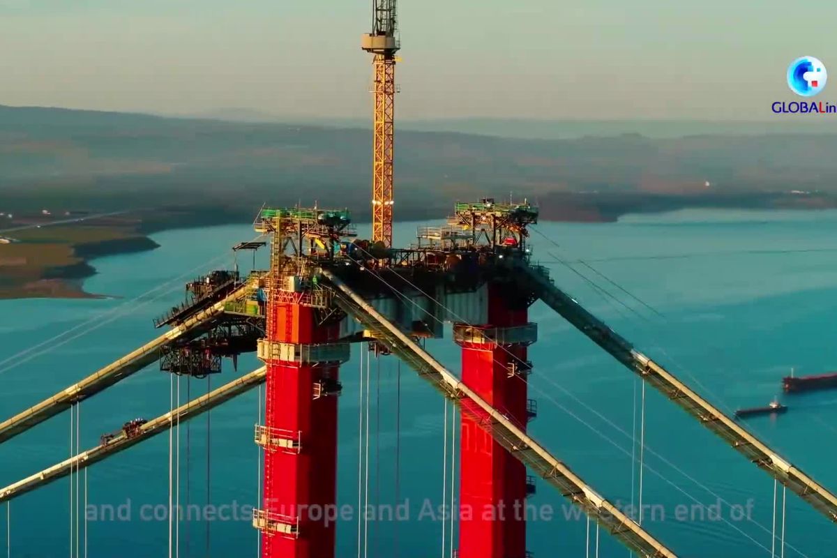 Turki resmikan jembatan pertama di Selat Dardanelles