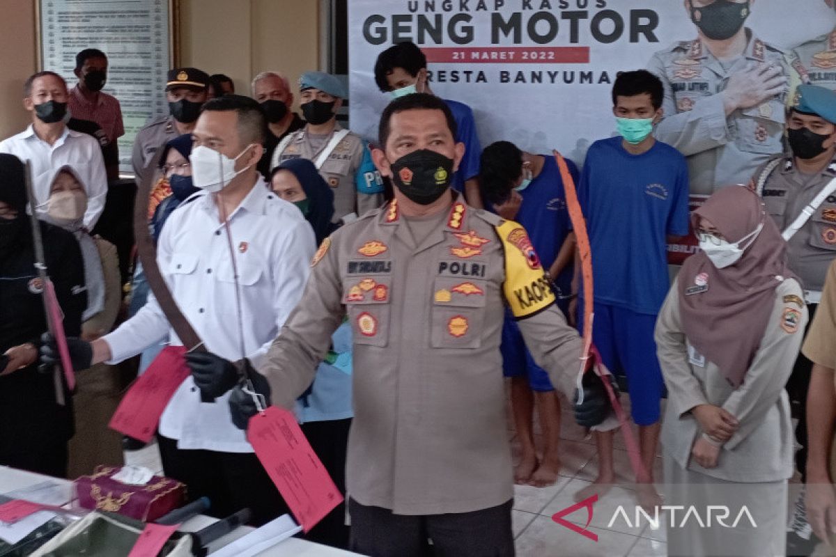 Polisi Banyumas ungkap kasus perusakan libatkan geng motor