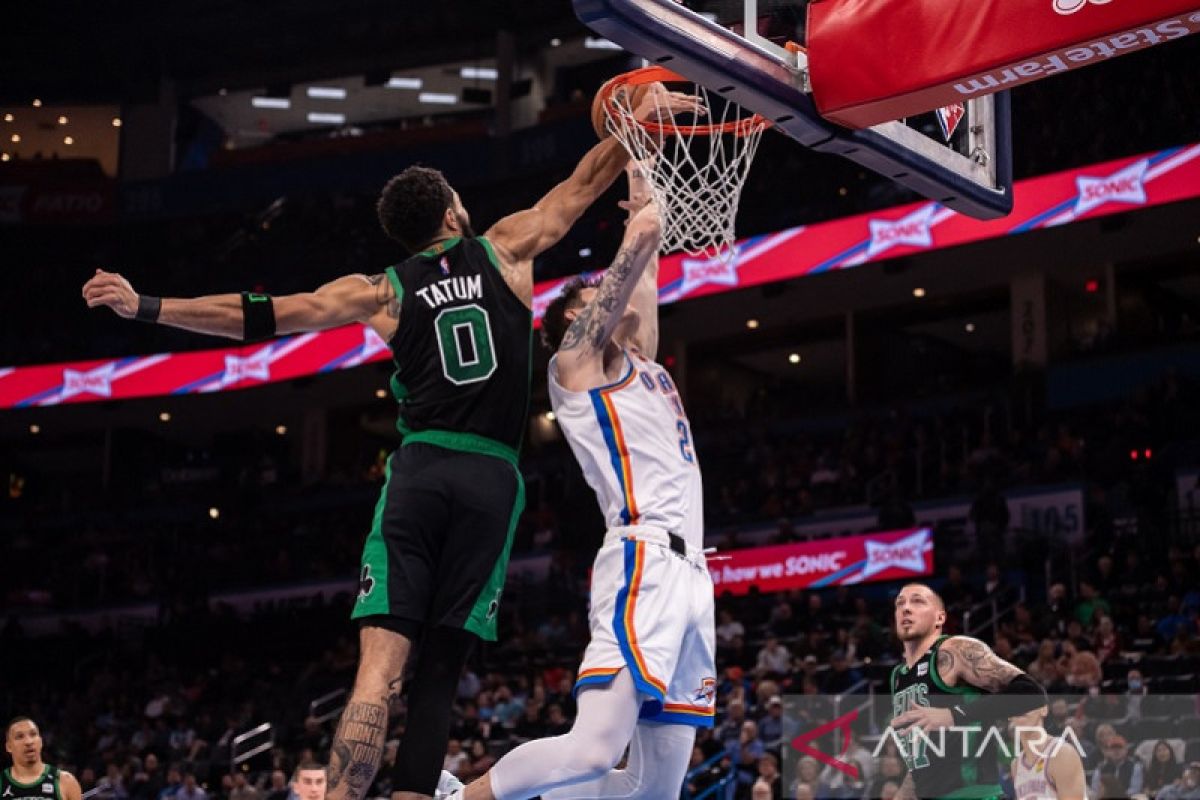 Jayson Tatum masih panas saat bawa  Celtics lewati Thunder 132-123