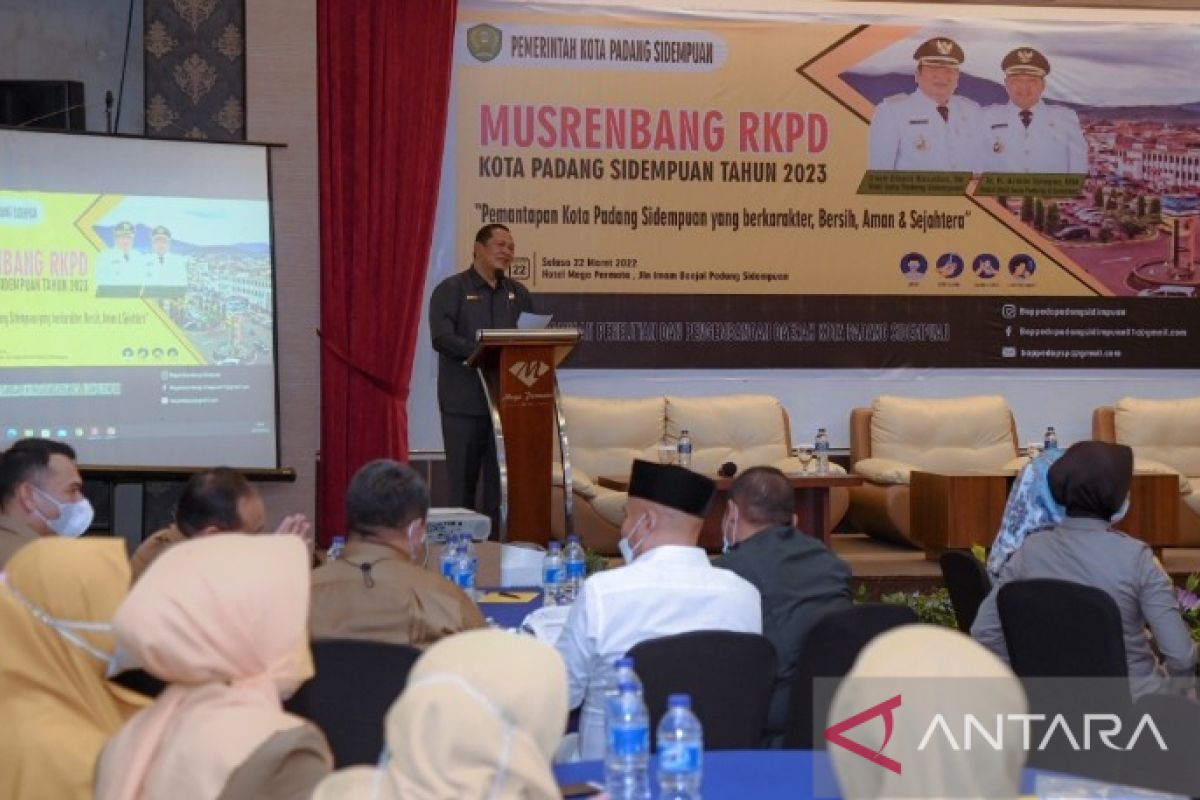 Wali Kota Padang Sidempuan buka Musrenbang 2023