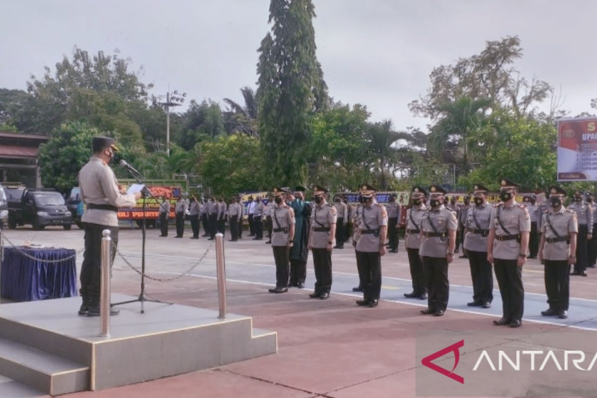 Polres Inhu gelar sertijab sejumlah PJU dan berpesan