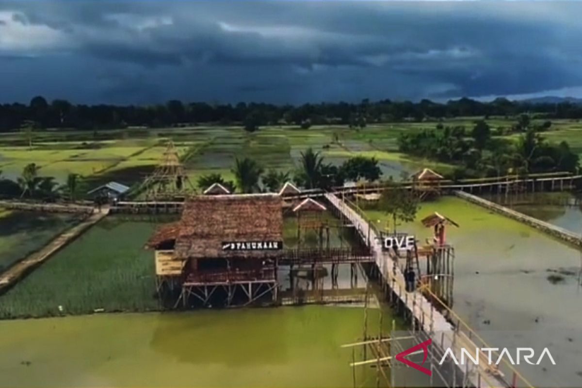 Bujur Matahari, attraction in the middle of paddy fields