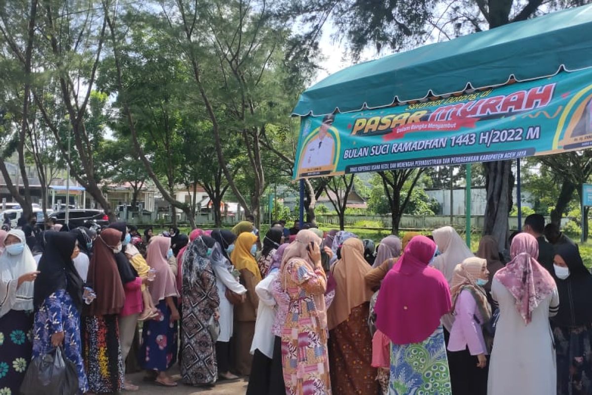 Jelang Ramadhan, Diskoperindag Aceh Jaya gelar pasar murah