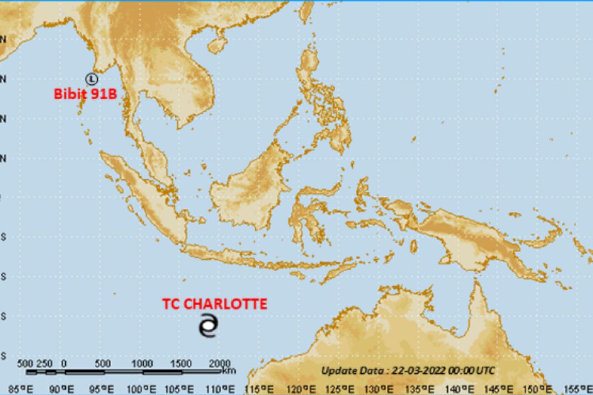 Siklon Charlotte pengaruhi cuaca Jawa Tengah bagian selatan
