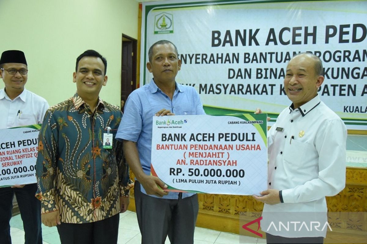 Pelaku UMKM di Aceh Tamiang dapat suntikan modal dari dana CSR perbankan