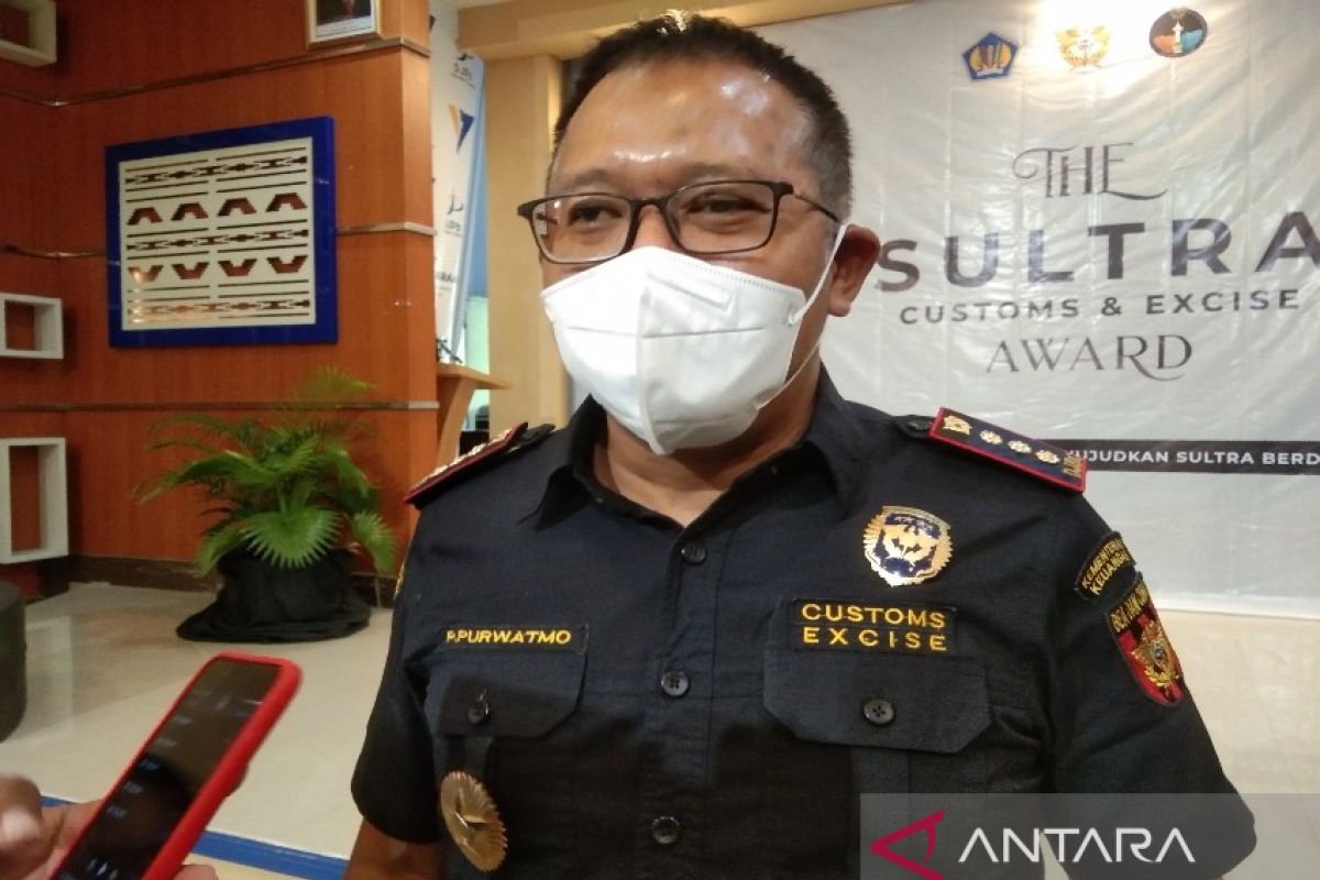 Bea Cukai Kendari tindak 3.804.600 batang rokok ilegal pada tahun 2021