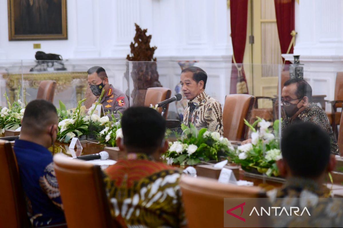 Presiden Jokowi audiensi dengan  Kelompok Cipayung Plus