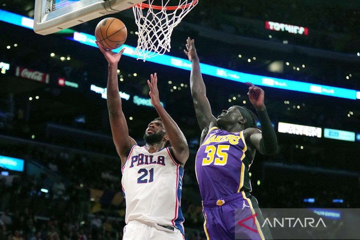 Ringkasan NBA: Tanpa LeBron James, Lakers dipecundangi Sixers